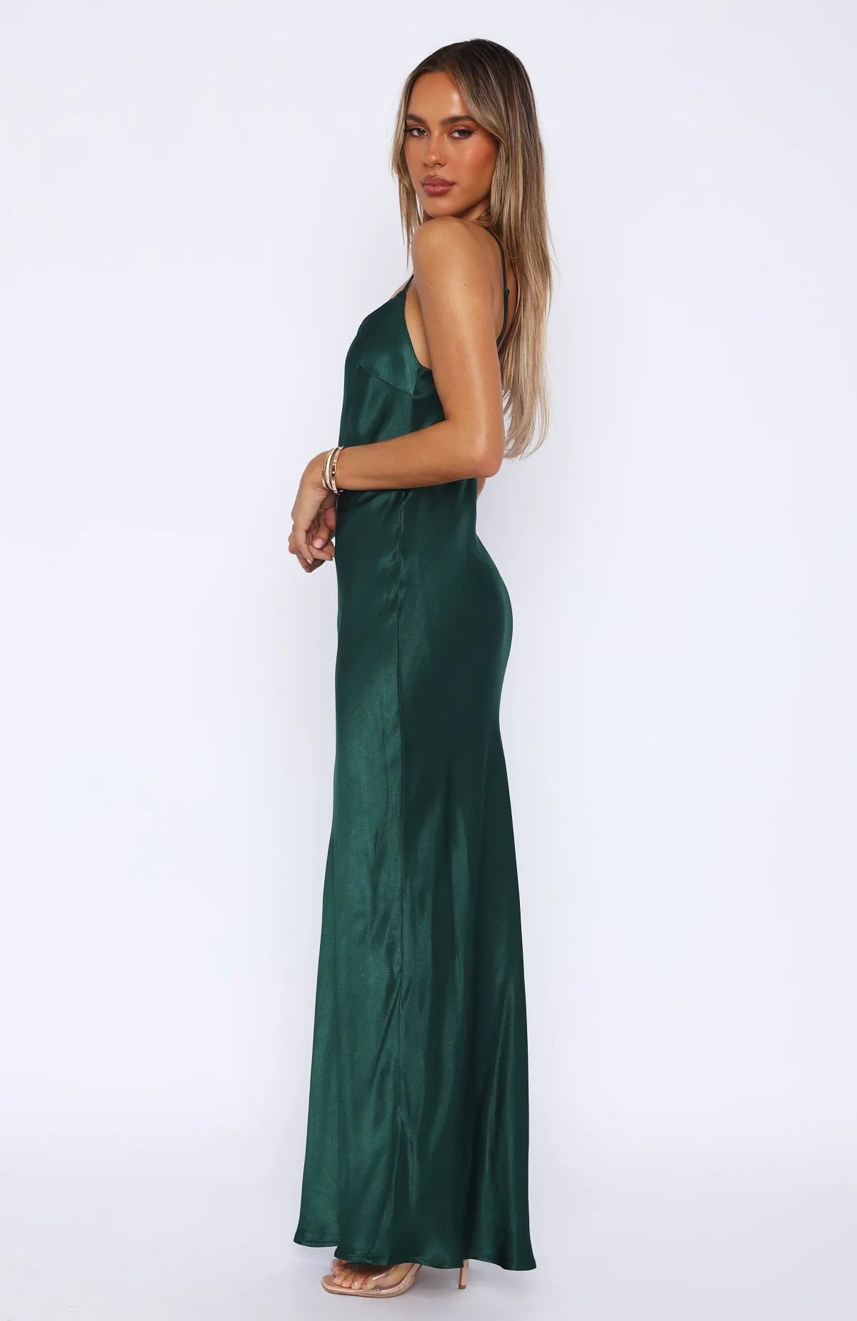 Good To Me Maxi Dress Emerald Green sold by White Fox Boutique product image thumbnail 3