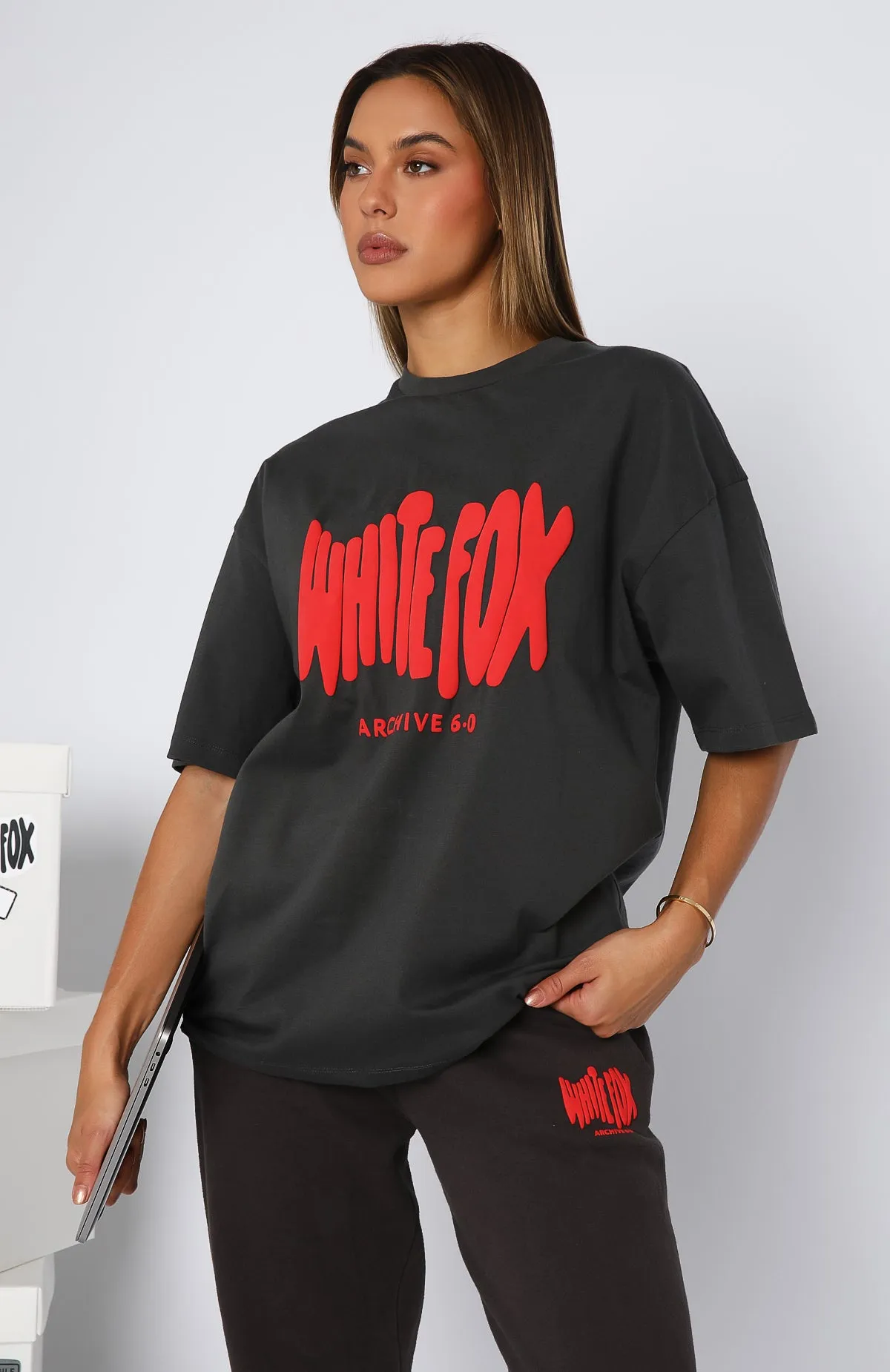 Archive 6.0 Oversized Tee Lava sold by White Fox Boutique product image thumbnail 2