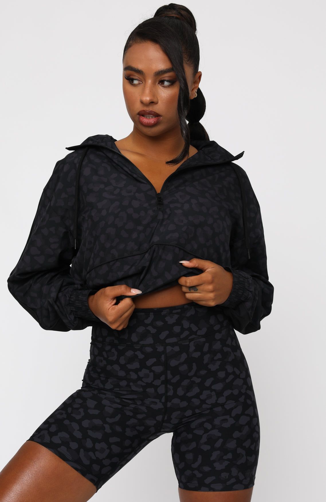 Skyler Windbreaker Midnight Camo sold by White Fox Boutique product image thumbnail 2