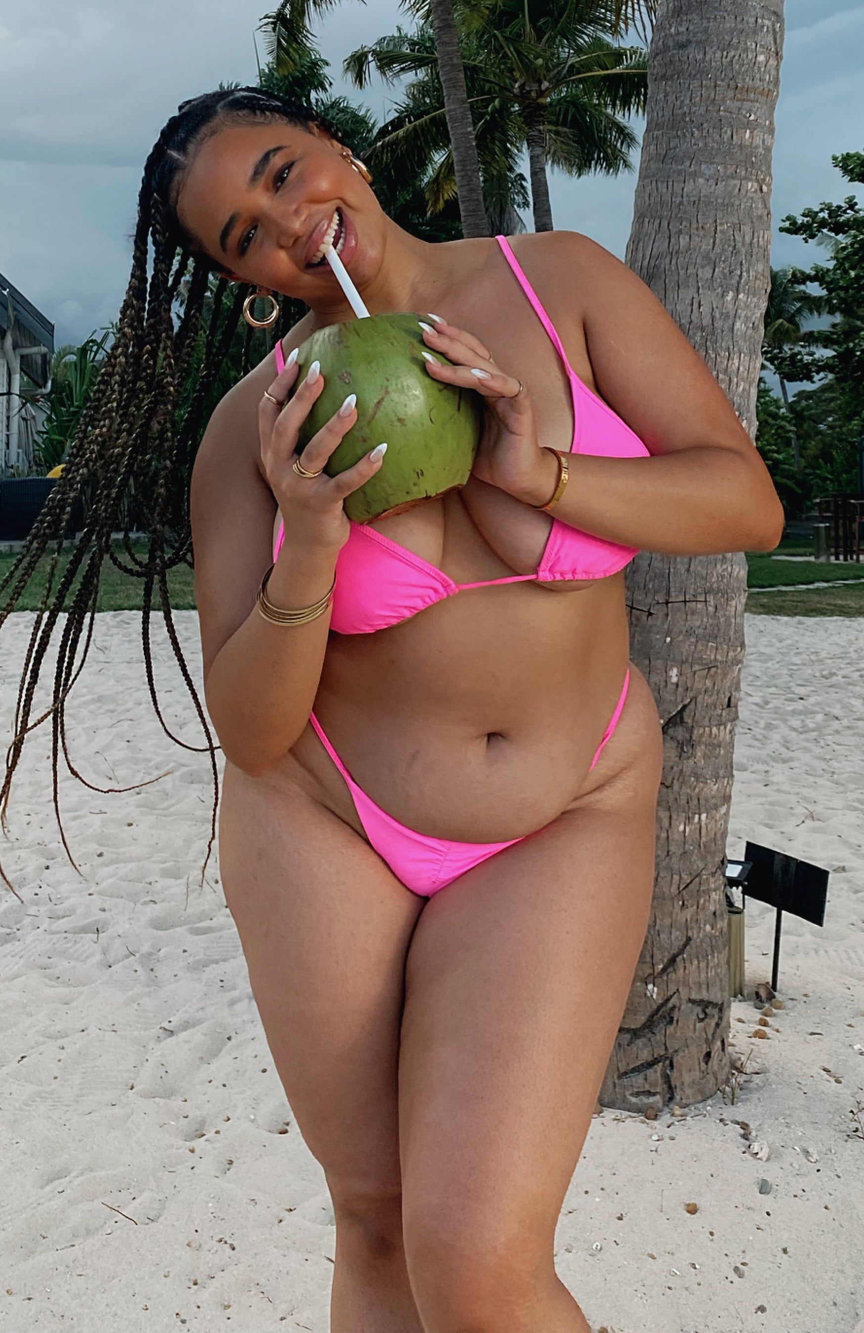 Positano Bikini Top Candy Pink sold by White Fox Boutique