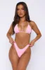 Coral Reef Bikini Top Pink Gingham sold by White Fox Boutique