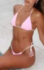 Coral Reef Bikini Top Pink Gingham sold by White Fox Boutique