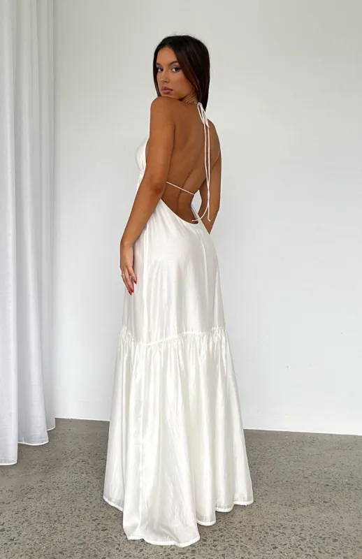 Full Moon Maxi Dress White sold by White Fox Boutique