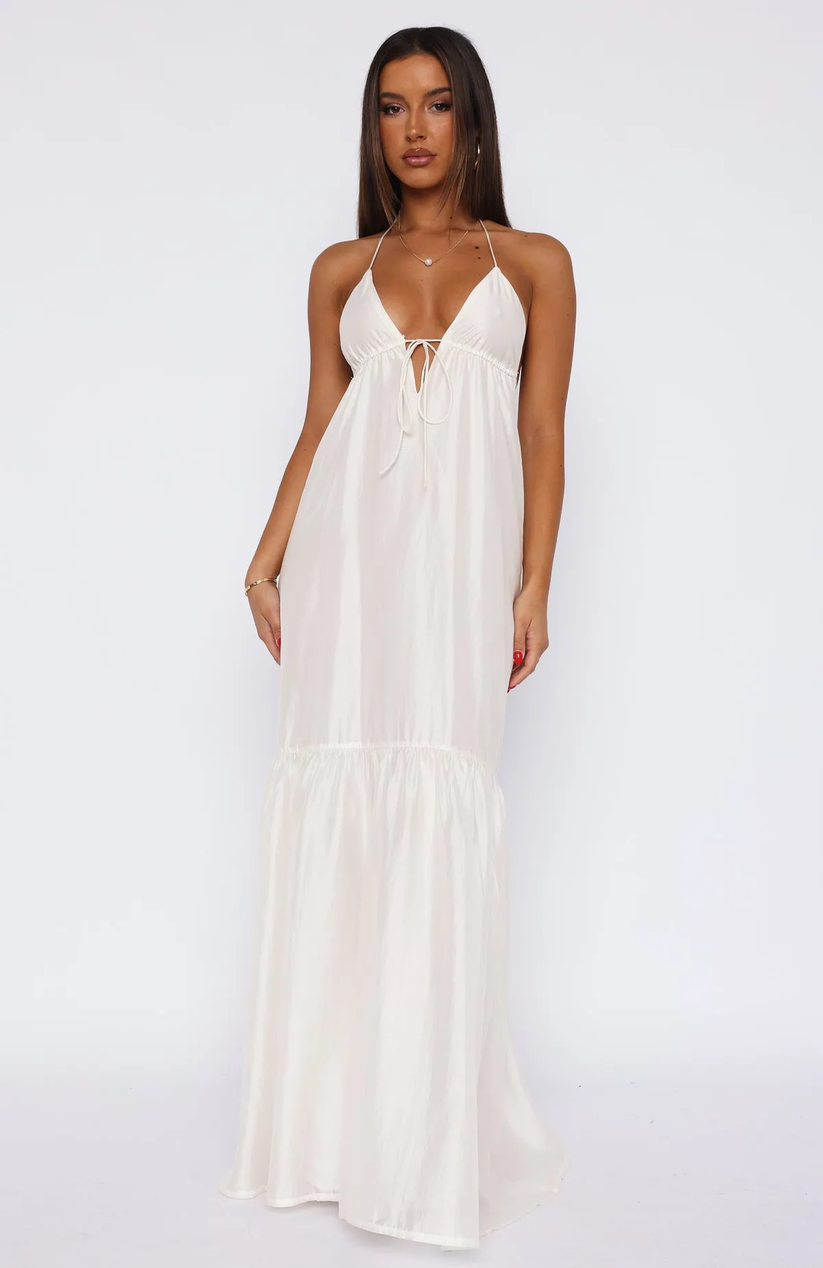 Full Moon Maxi Dress White sold by White Fox Boutique product image thumbnail 2