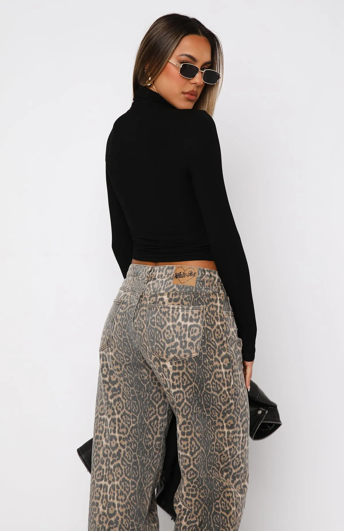 Attracting Attention Long Sleeve Top Black sold by White Fox Boutique product image thumbnail 4