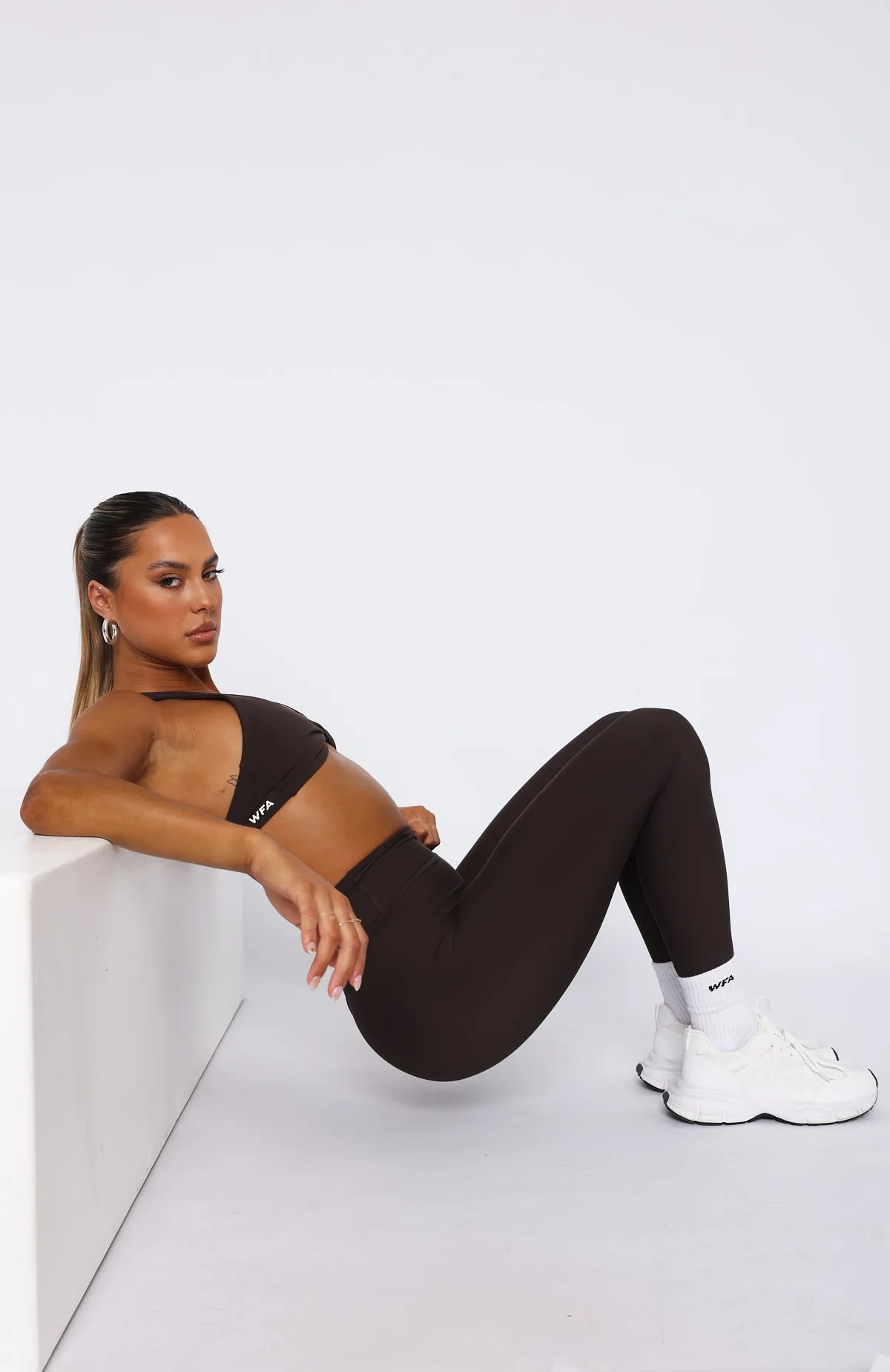 High Definition Sports Bra Espresso sold by White Fox Boutique product image thumbnail 3