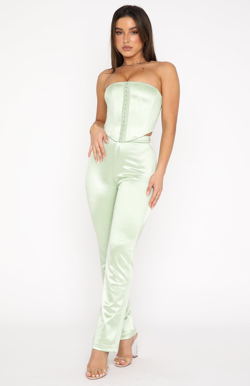 The New Look Bustier Sage sold by White Fox Boutique product image thumbnail 5
