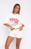 Capsule 9 Boxer Shorts White/Pink sold by White Fox Boutique