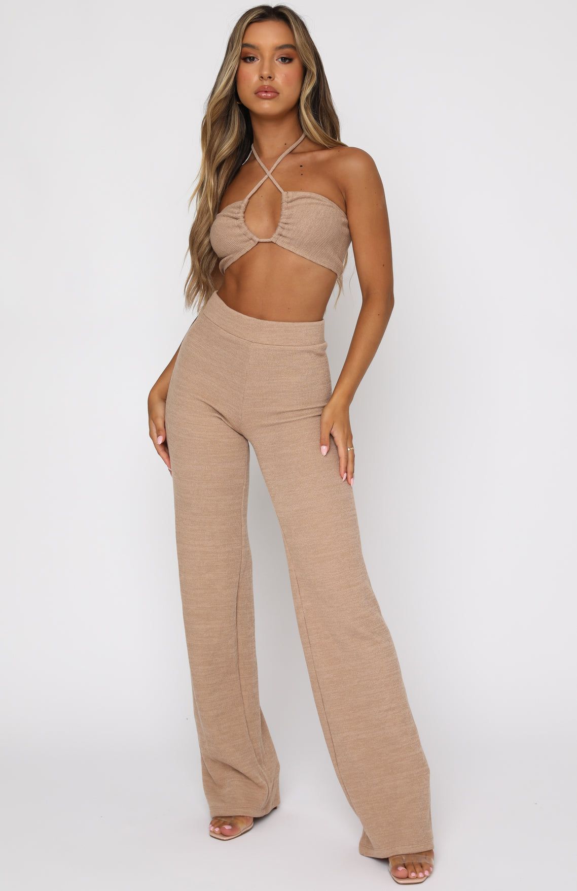 Unconditional Pants Beige sold by White Fox Boutique product image thumbnail 5