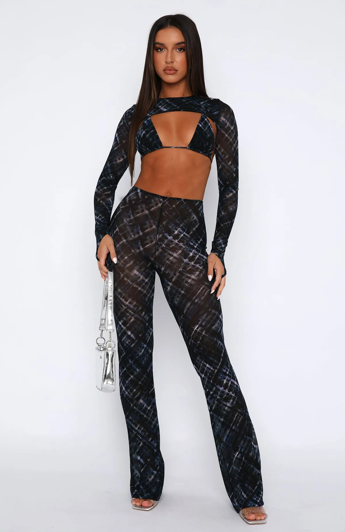 Take It To The Floor Pants Lapis sold by White Fox Boutique product image thumbnail 2