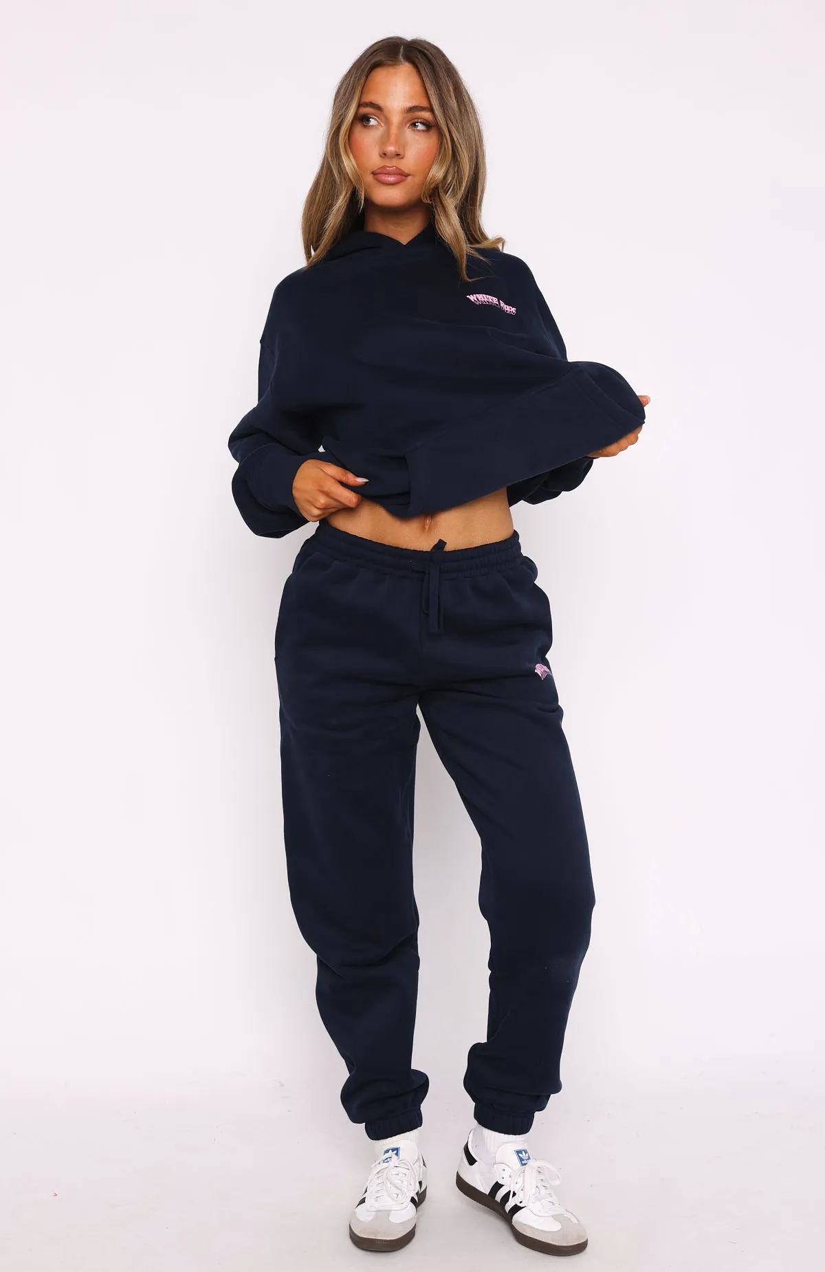 Out Of Line Sweatpants Navy sold by White Fox Boutique product image thumbnail 2