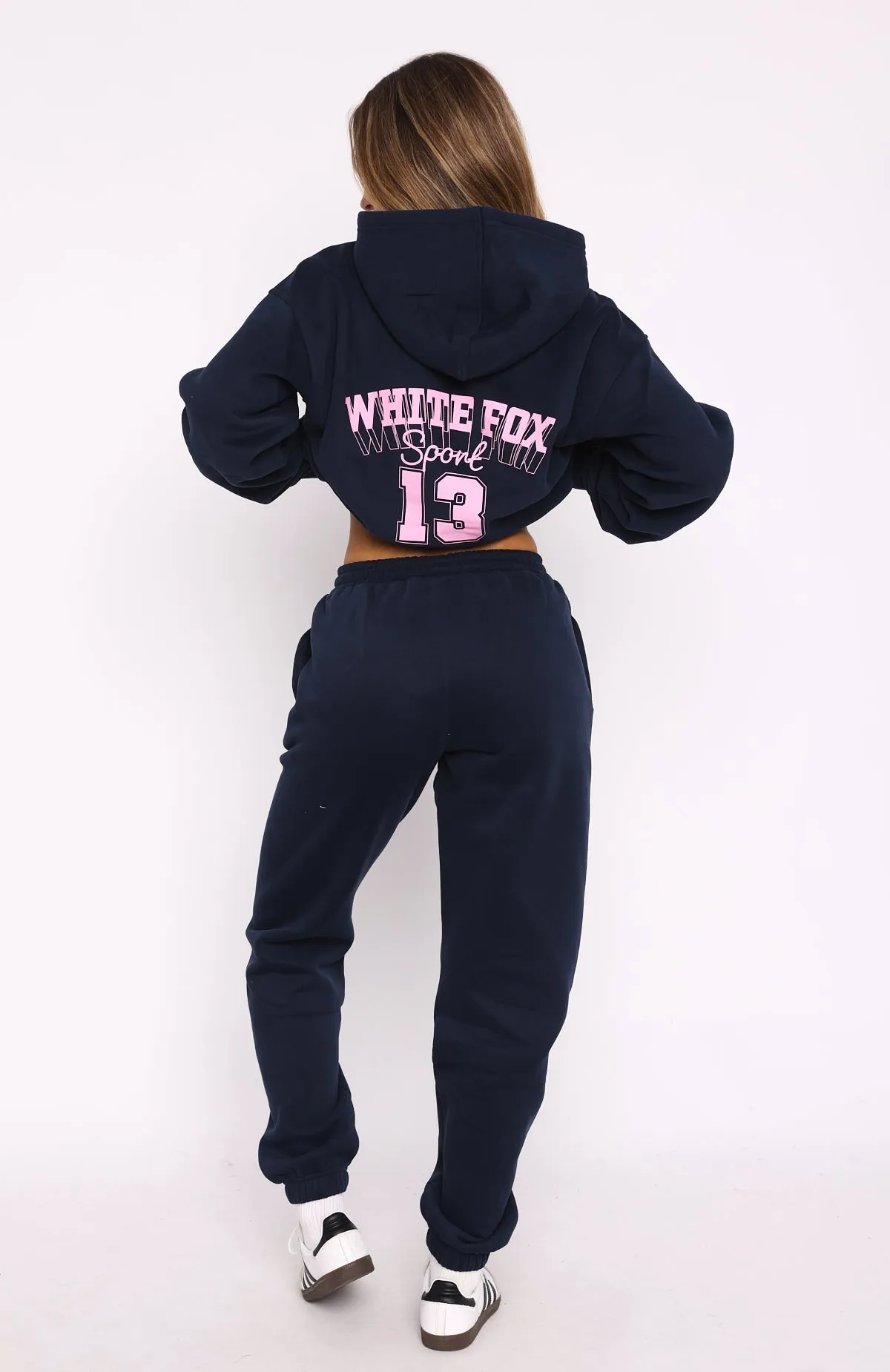 Out Of Line Sweatpants Navy sold by White Fox Boutique product image thumbnail 4