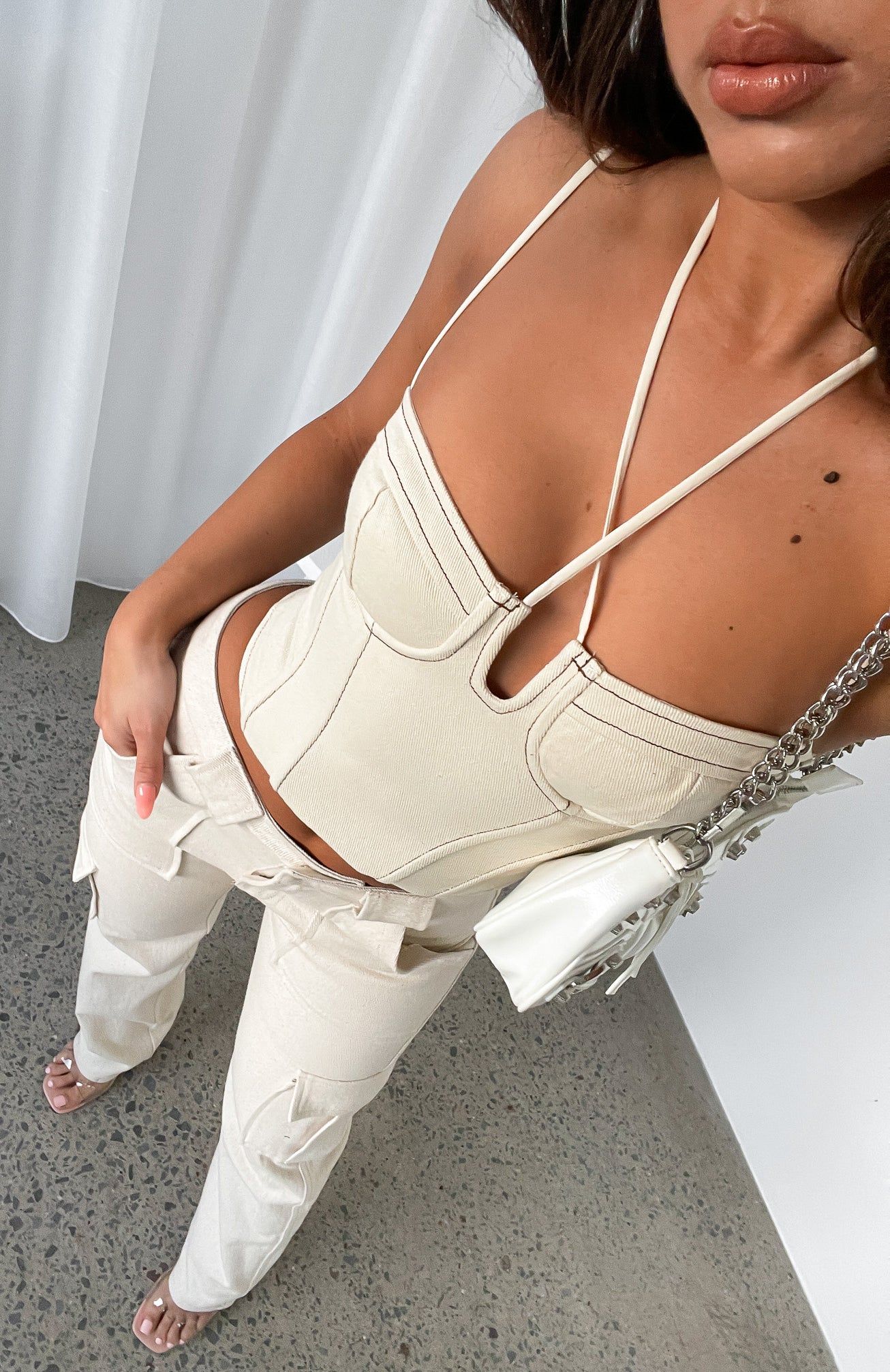 Since I Met You Bustier Cream sold by White Fox Boutique