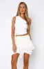 Poolside Dreaming Mini Skirt White sold by White Fox Boutique