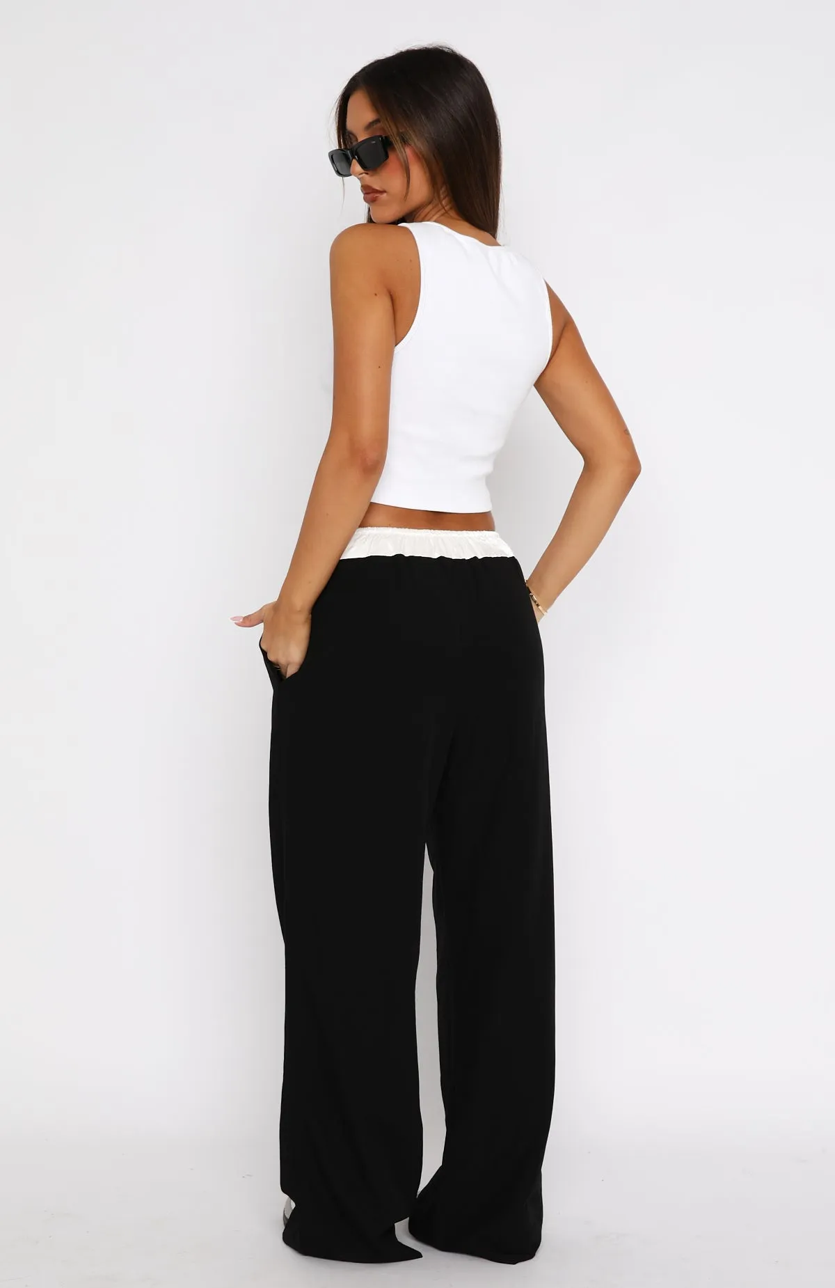 Pushing Buttons Pants Black sold by White Fox Boutique product image thumbnail 4