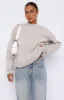 Be In The Moment Oversized Sweater Moon sold by White Fox Boutique