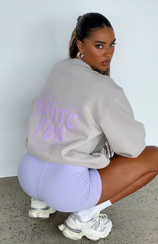 Be In The Moment Oversized Sweater Moon sold by White Fox Boutique