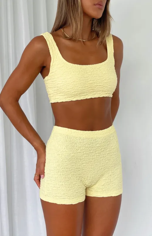 What's Been Going On Crop Lemon sold by White Fox Boutique