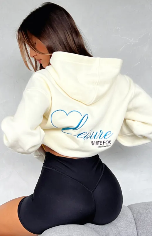 Heart's Not In It Oversized Hoodie Cream sold by White Fox Boutique