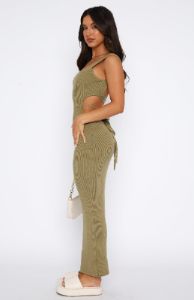 All For Fun Maxi Dress Olive sold by White Fox Boutique