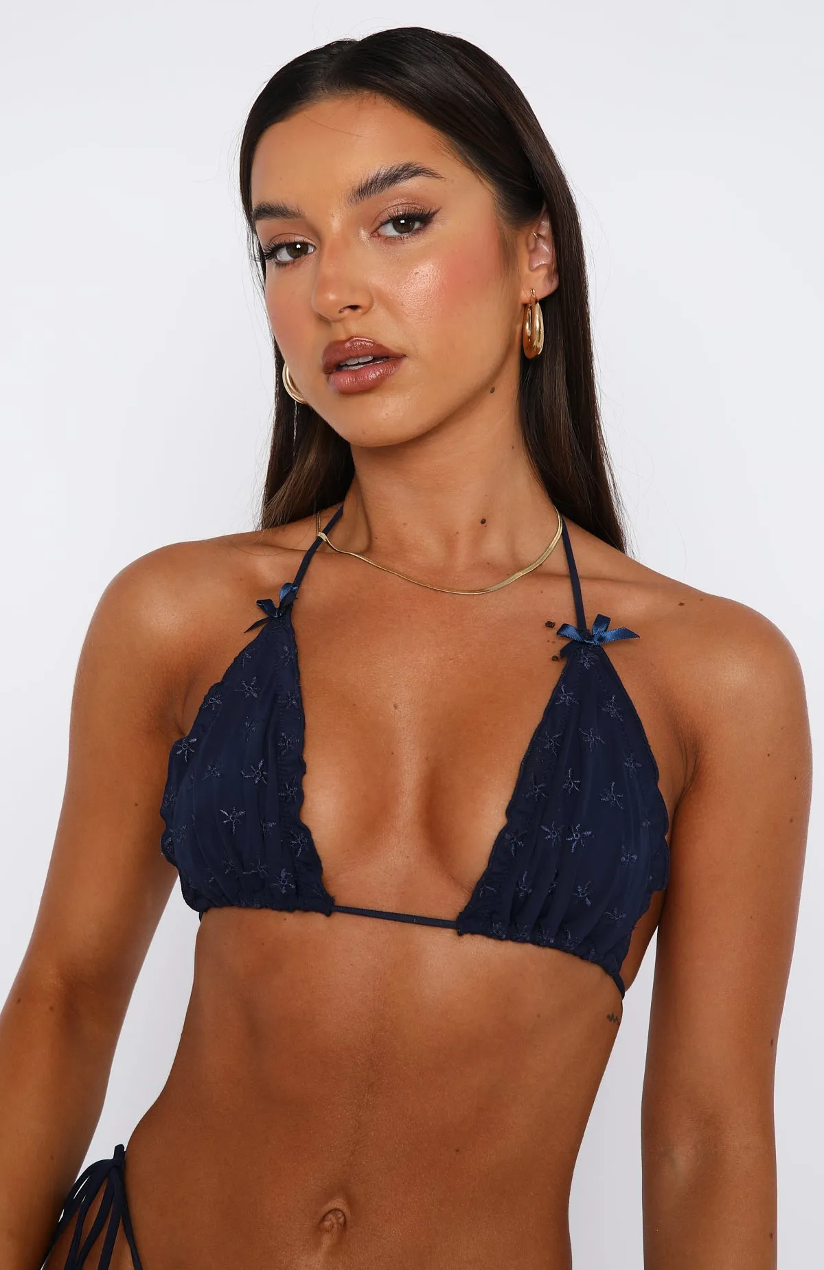 Ocean Goddess Bikini Top Navy sold by White Fox Boutique product image thumbnail 2