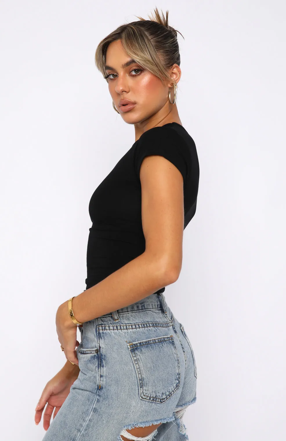 Too Blessed Tee Black sold by White Fox Boutique product image thumbnail 3