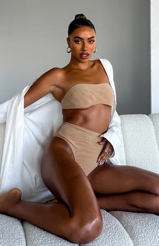Total Mood Mesh Hot Pants Nude sold by White Fox Boutique