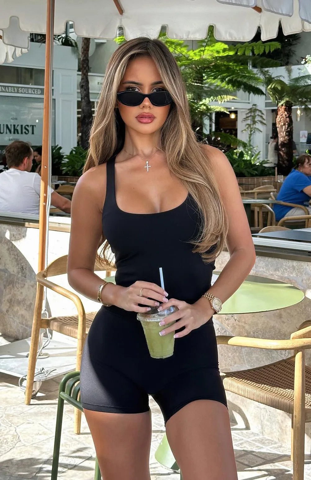 Work It Out Active Tank Black sold by White Fox Boutique