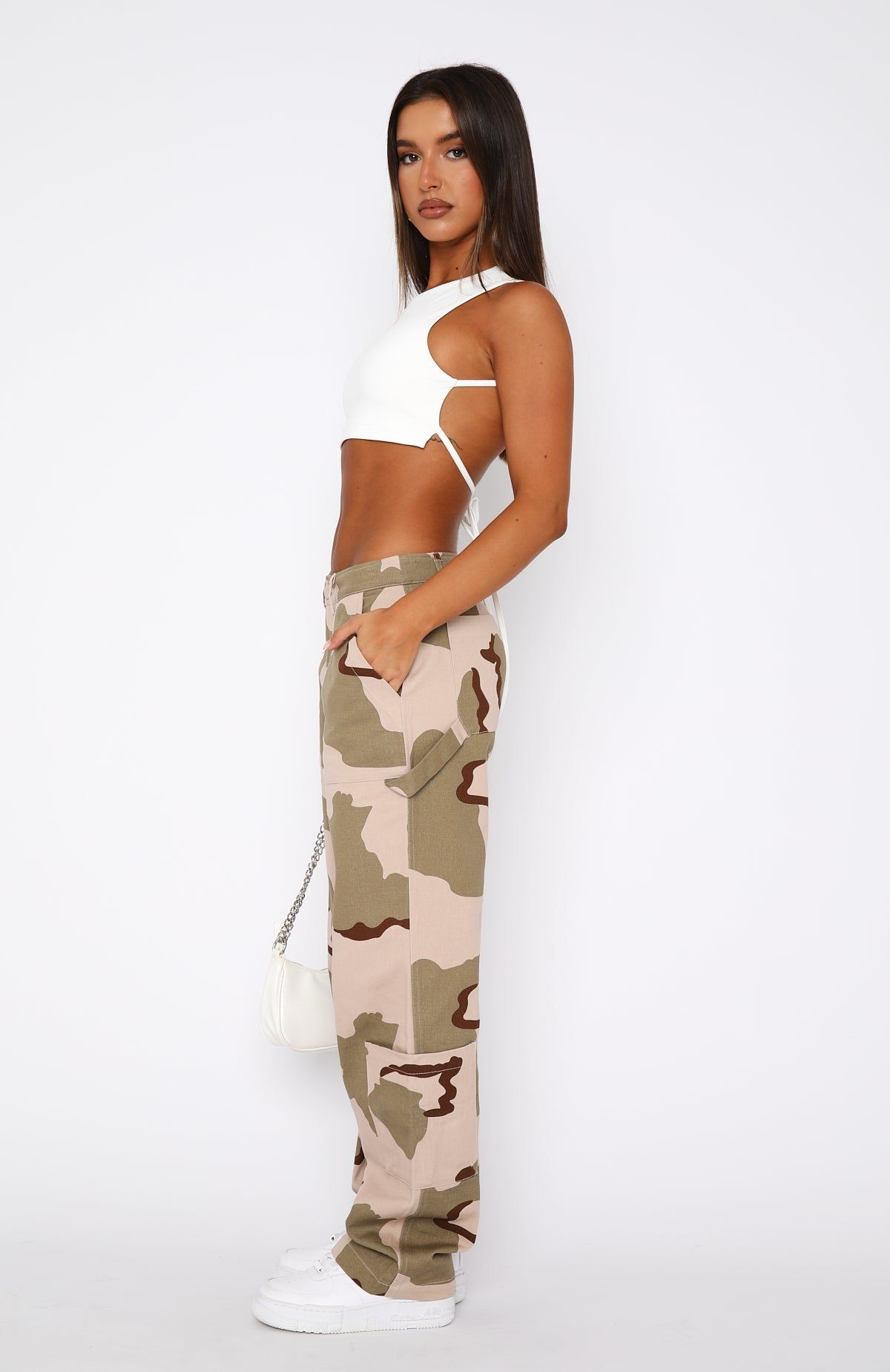 Out To Play Pants Beige Camo sold by White Fox Boutique product image thumbnail 4