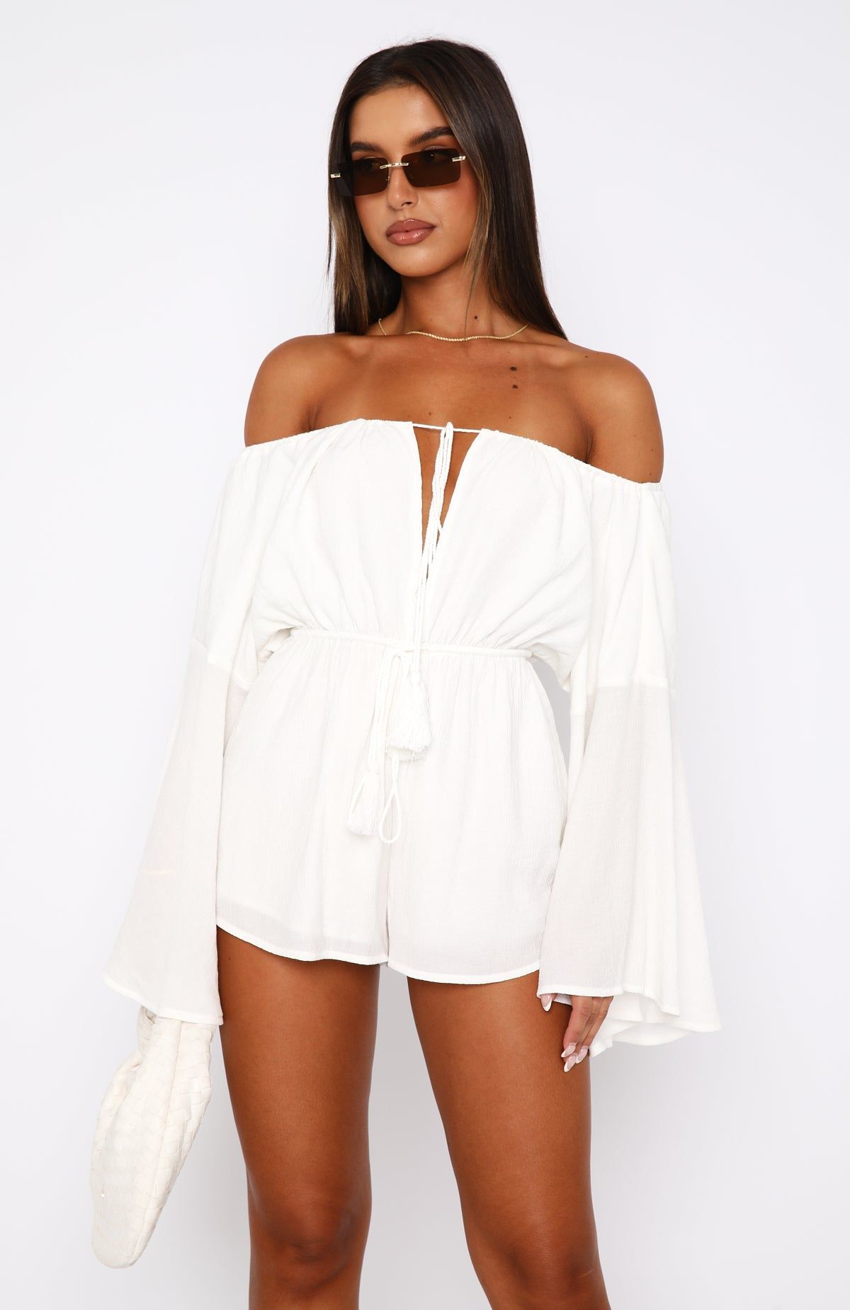 Another Night Playsuit White sold by White Fox Boutique product image thumbnail 2