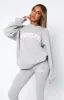 You're Worth It Oversized Sweater Grey Marle sold by White Fox Boutique