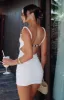 Sea Shells Mini Dress Off White sold by White Fox Boutique