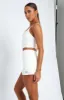 Walk And Talk Mini Skort White sold by White Fox Boutique