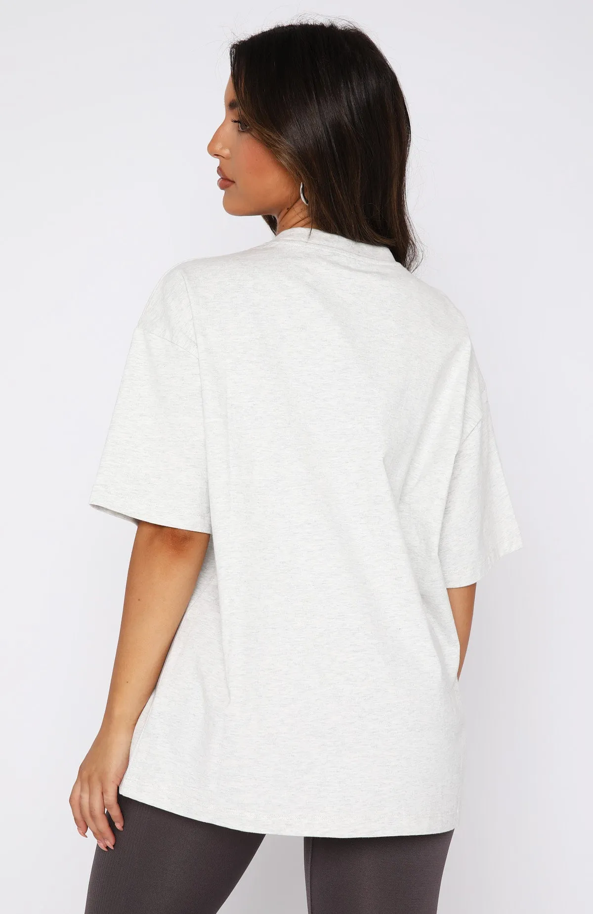 Leisure Series Oversized Tee Glacier Grey sold by White Fox Boutique product image thumbnail 4