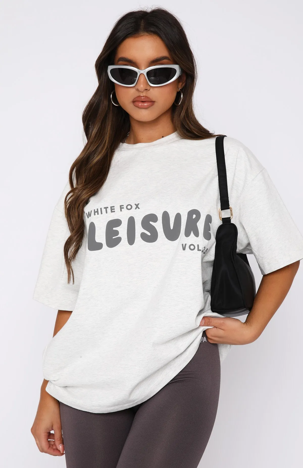 Leisure Series Oversized Tee Glacier Grey sold by White Fox Boutique product image thumbnail 2