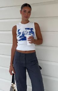Seeking Thrills Tank White sold by White Fox Boutique