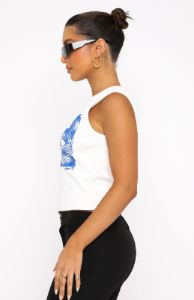 Seeking Thrills Tank White sold by White Fox Boutique