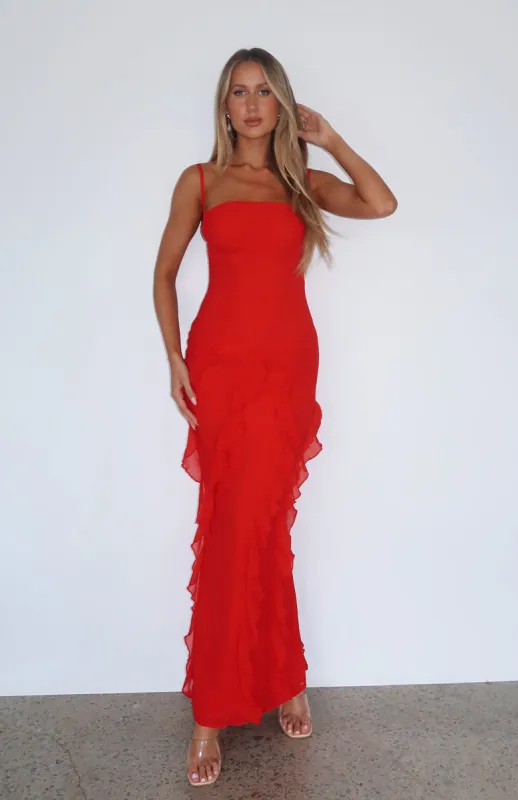 Effortless Love Maxi Dress Red sold by White Fox Boutique