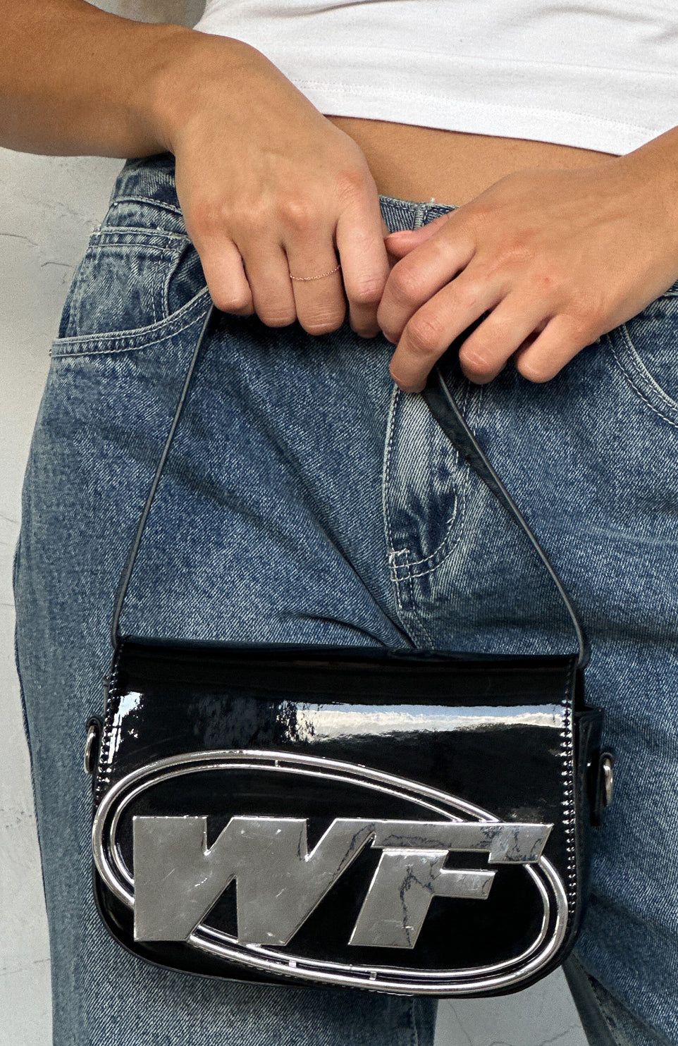 Jumping Shoulder Bag Black sold by White Fox Boutique product image thumbnail 3