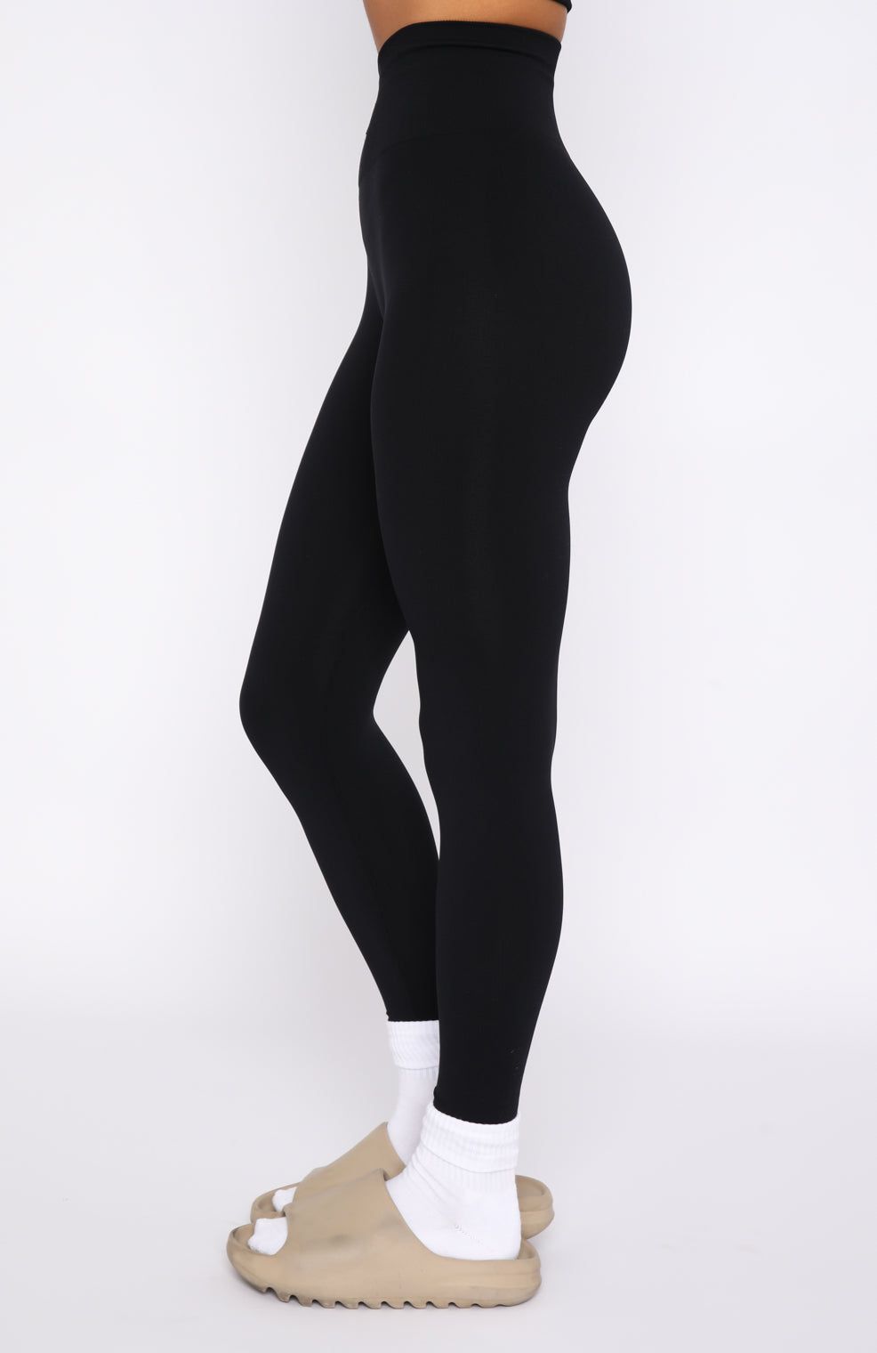 Cross The Line Seamless High Waisted Leggings Black sold by White Fox Boutique product image thumbnail 3