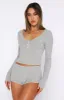 Girl Talk Pyjama Set Grey Marle sold by White Fox Boutique