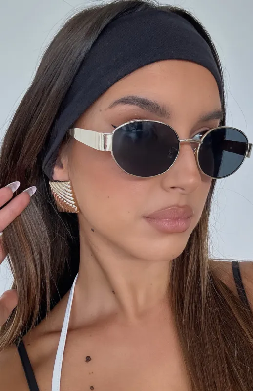 Loving This Stud Earrings Gold sold by White Fox Boutique