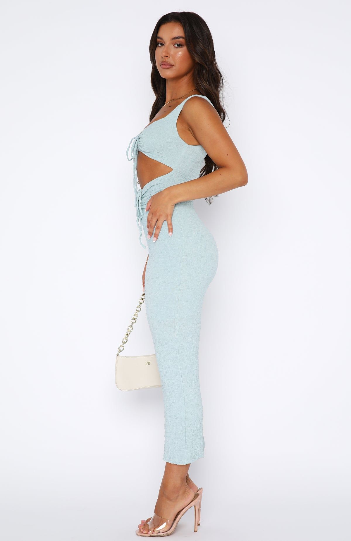 Mine Forever Midi Dress Baby Blue sold by White Fox Boutique product image thumbnail 3