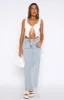 Never Lose Denim Maxi Skirt Vintage Mid Blue sold by White Fox Boutique