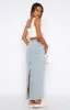 Never Lose Denim Maxi Skirt Vintage Mid Blue sold by White Fox Boutique