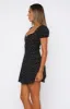 We're Alone Now Short Sleeve Mini Dress Midnight Posie sold by White Fox Boutique