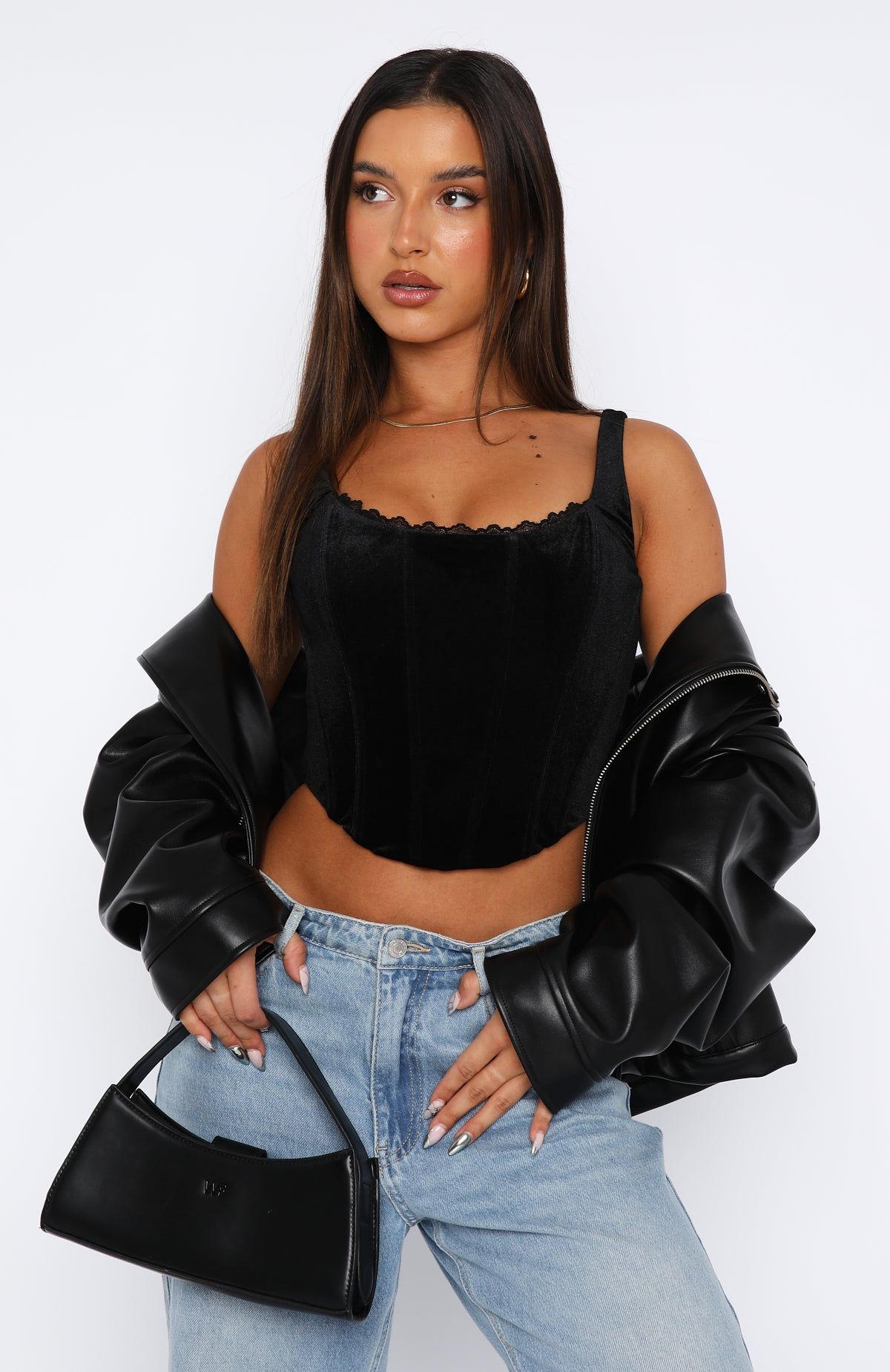 Running On My Mind Bustier Black sold by White Fox Boutique product image thumbnail 2