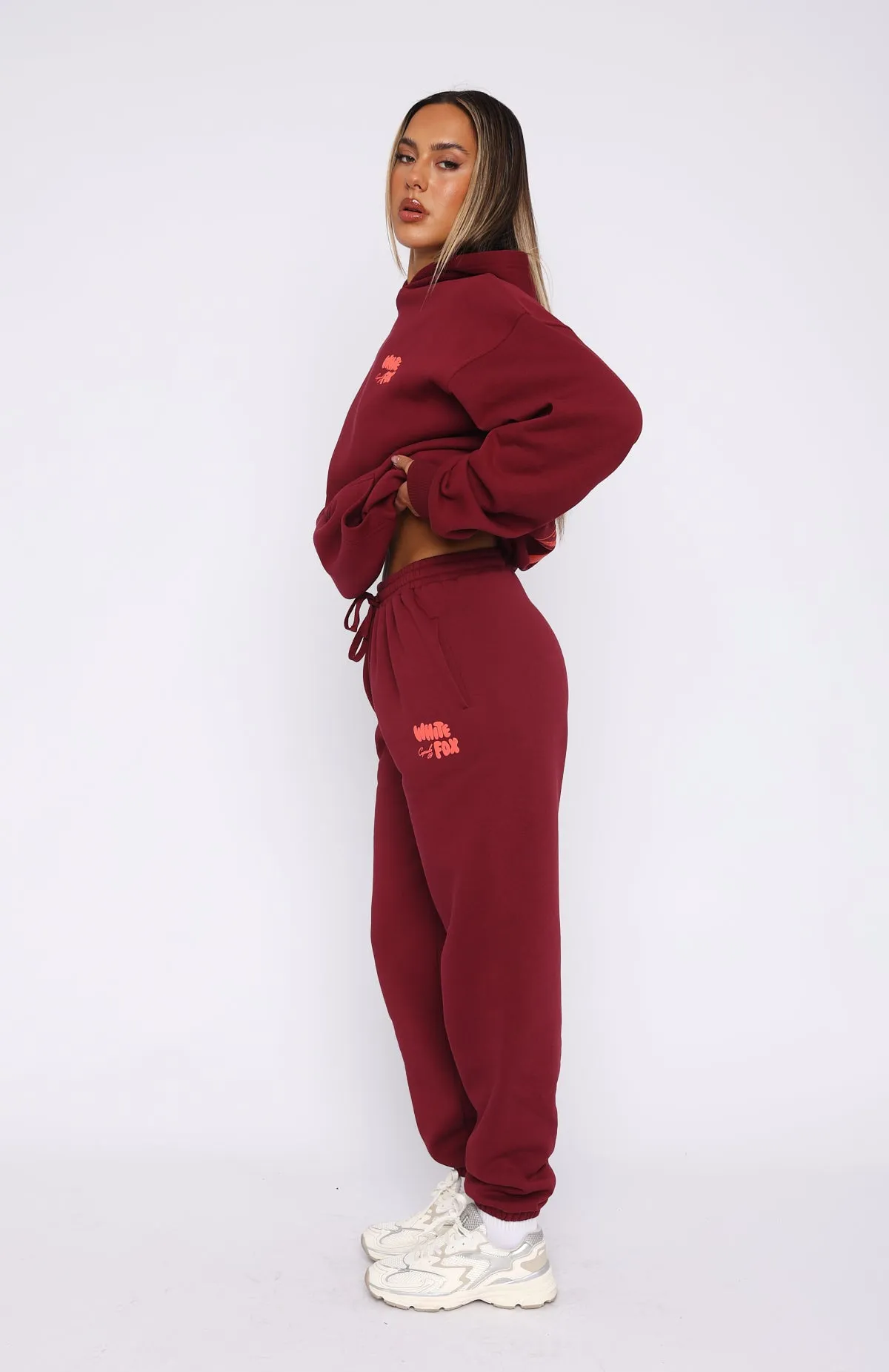 Capsule 9 Star Of The Moment Sweatpants Burgundy sold by White Fox Boutique product image thumbnail 3