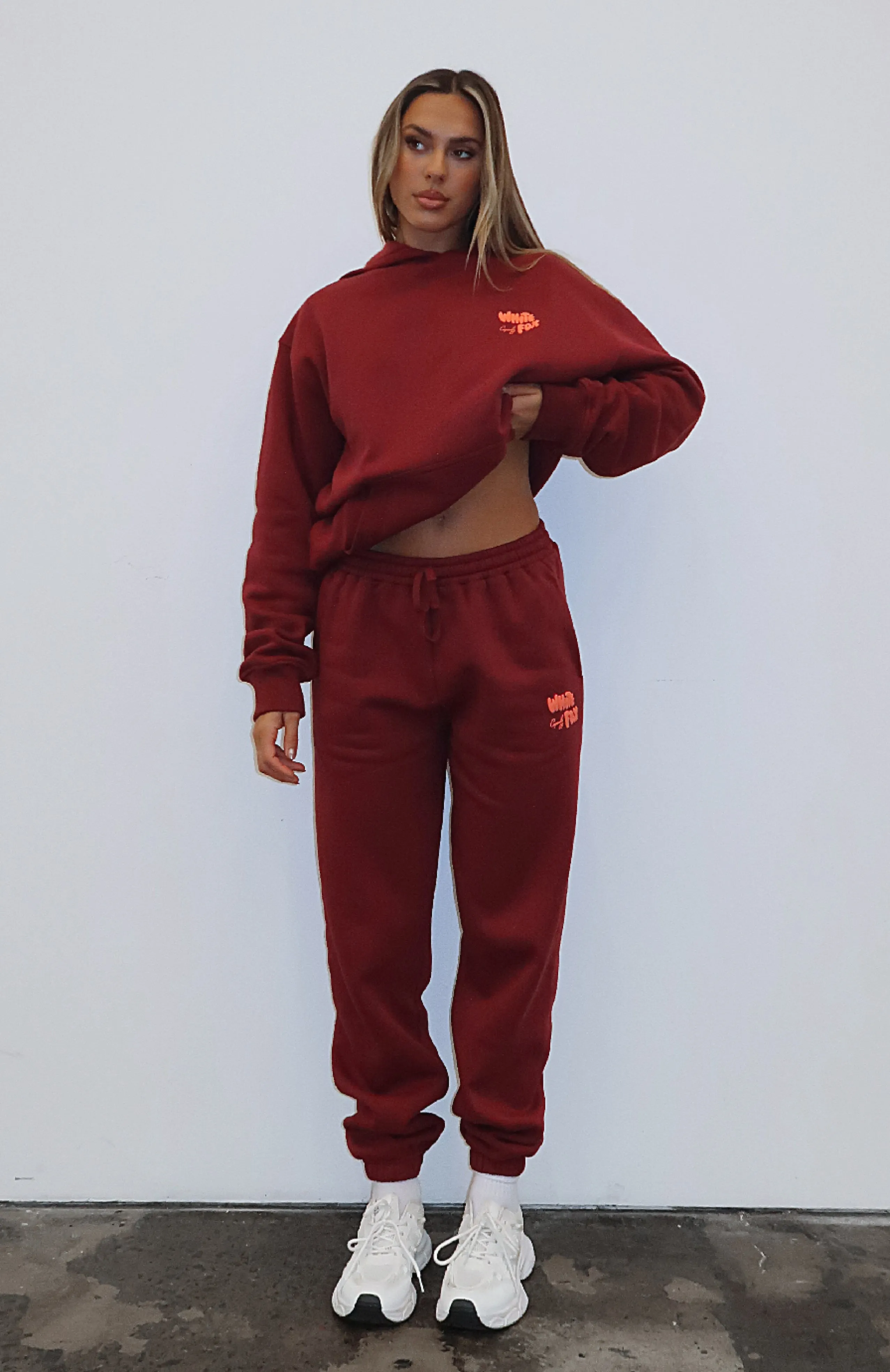 Capsule 9 Star Of The Moment Sweatpants Burgundy sold by White Fox Boutique