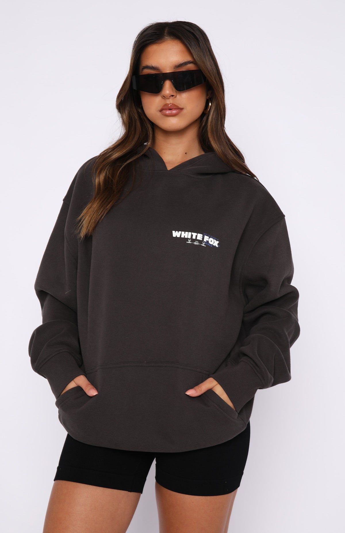New Dimension Hoodie Charcoal sold by White Fox Boutique product image thumbnail 2